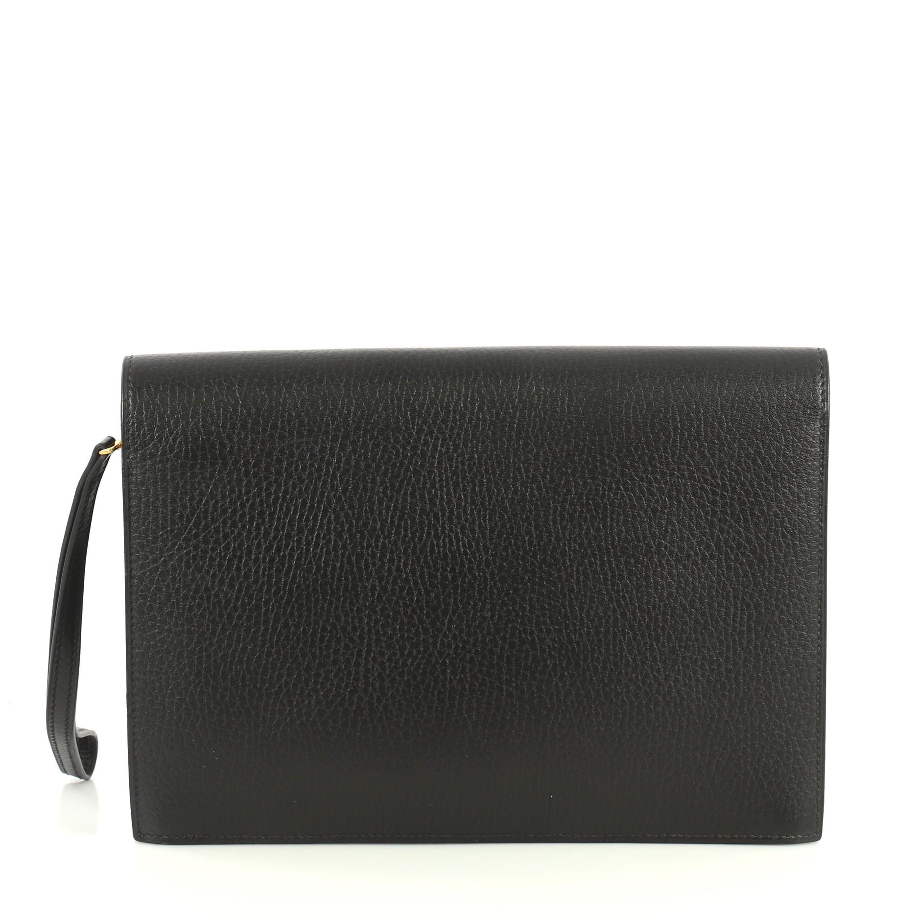 Black Hermes Jet Clutch Ardennes