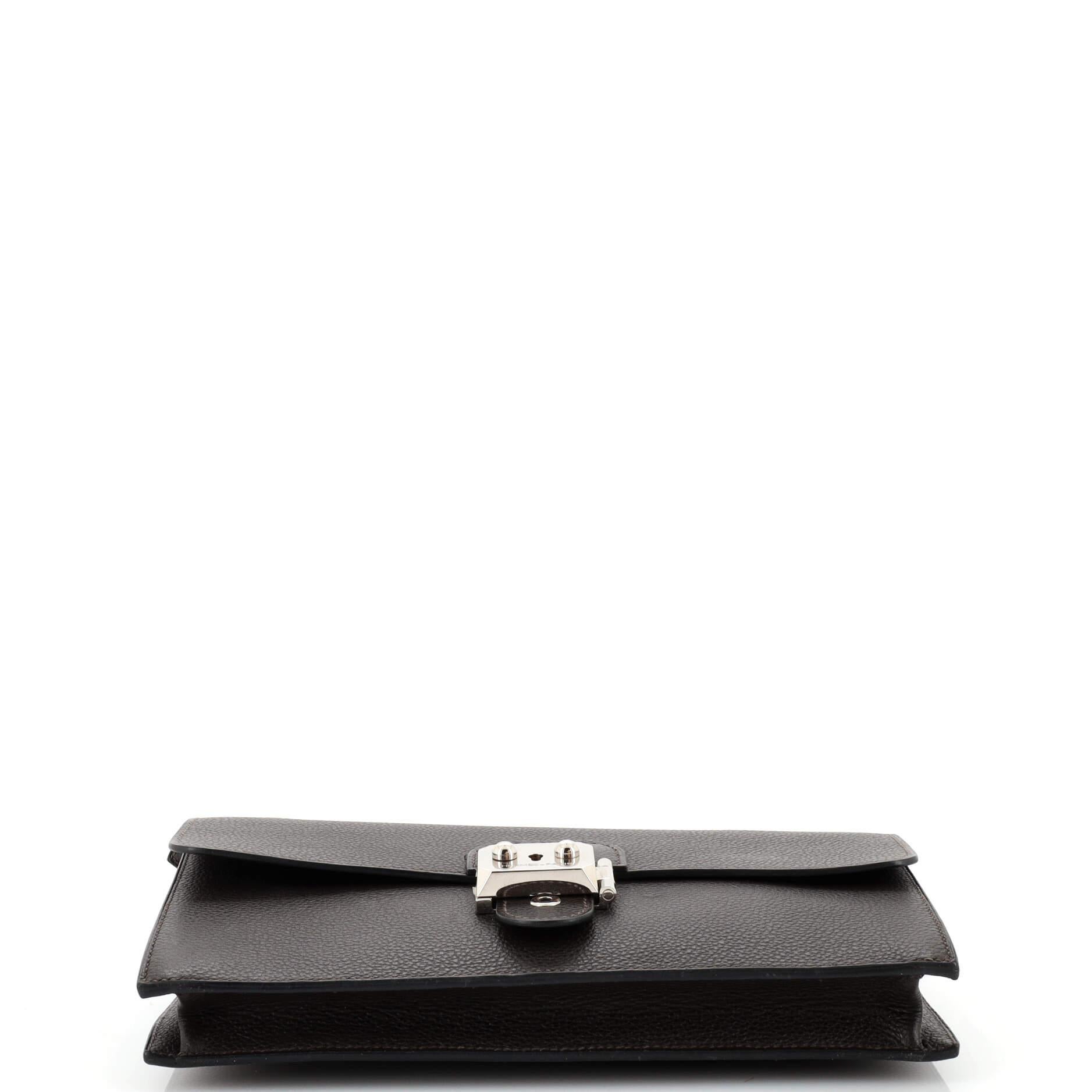 Hermes Jet Clutch Togo In Good Condition In NY, NY