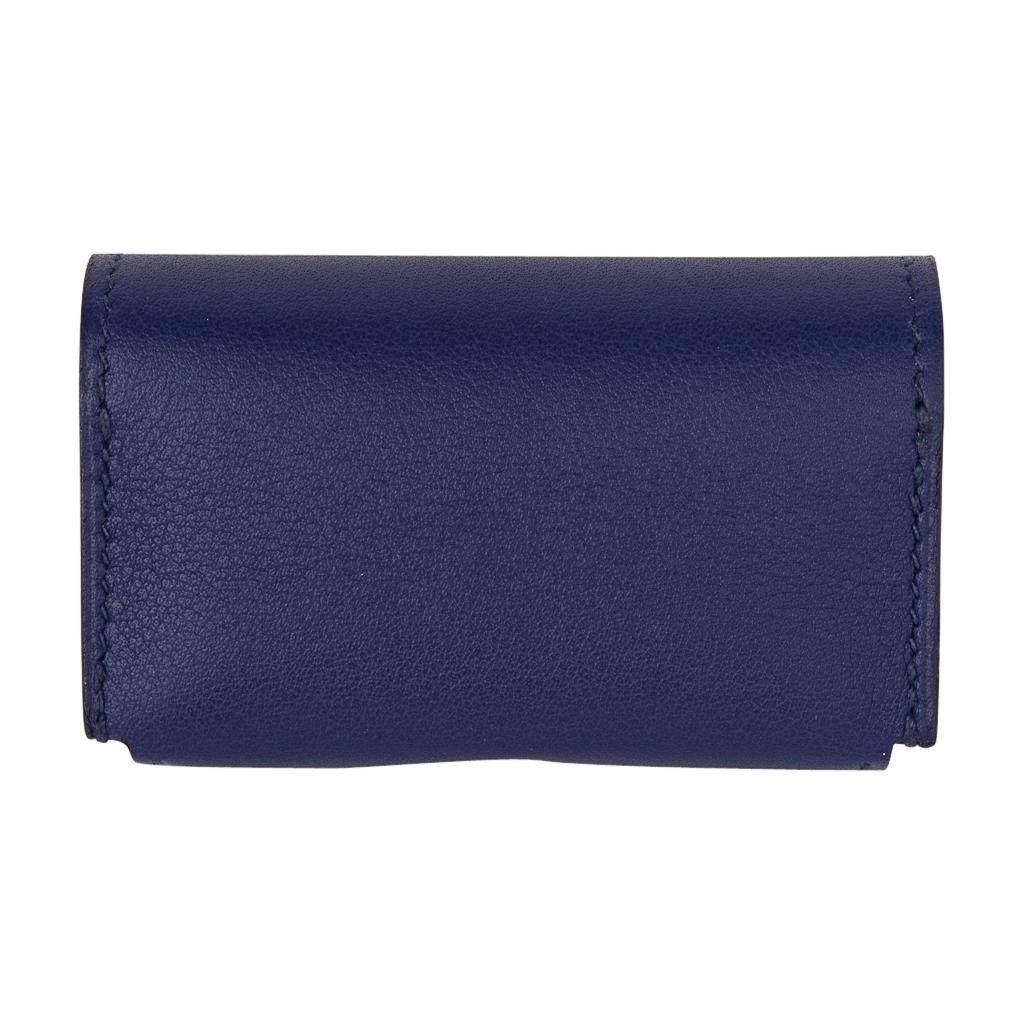 Hermes Jeu de Dominos In the Pocket Blue Encre Swift Leather New In New Condition In Miami, FL