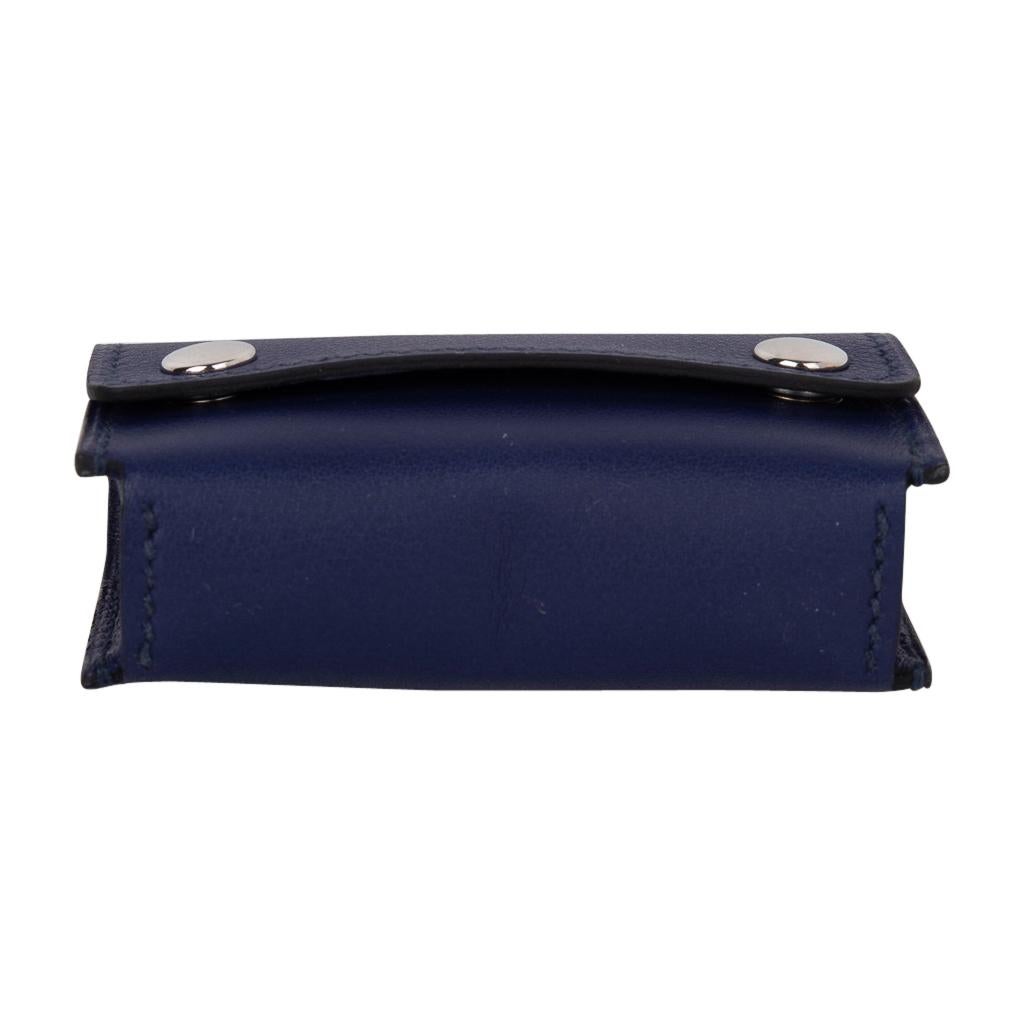 Hermes Jeu de Dominos In the Pocket Blue Encre Swift Leather New 1