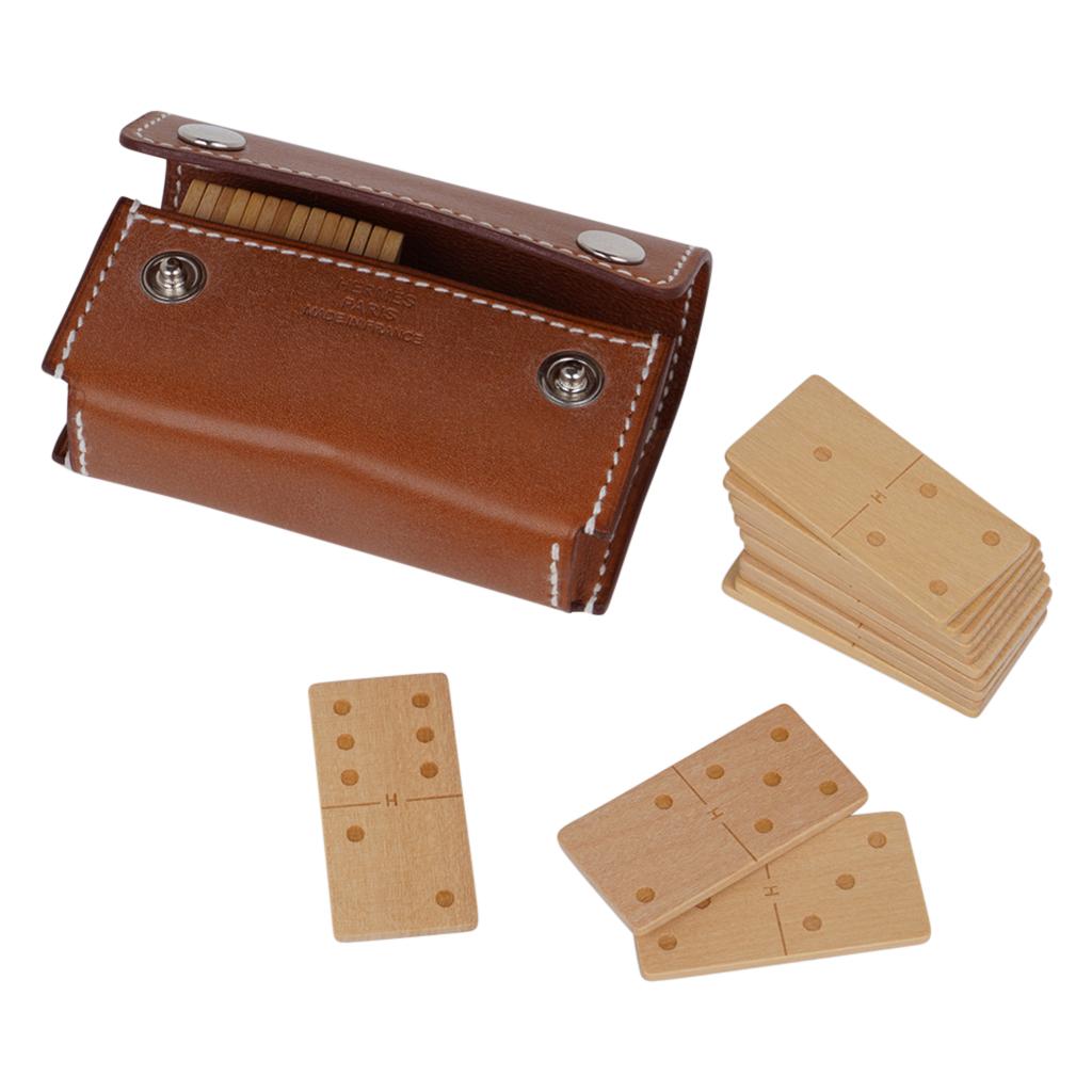 Hermes Jeu de Dominos In the Pocket Gold Swift Leather New In New Condition In Miami, FL