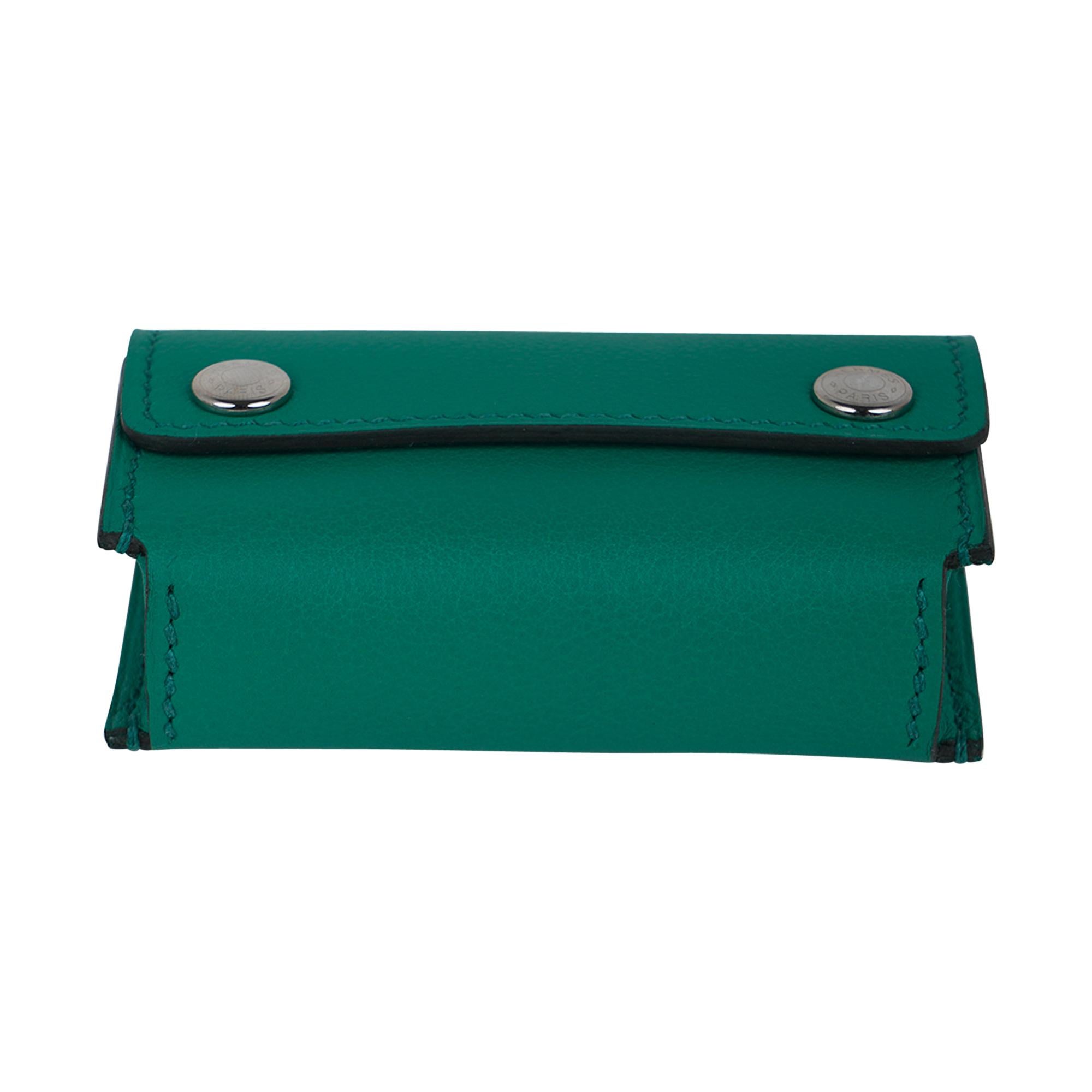 Hermes Jeu de Dominos In The Pocket Vert Verone Swift Leather New 3