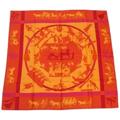 Hermès Jeux d'Ombres Silk Scarf