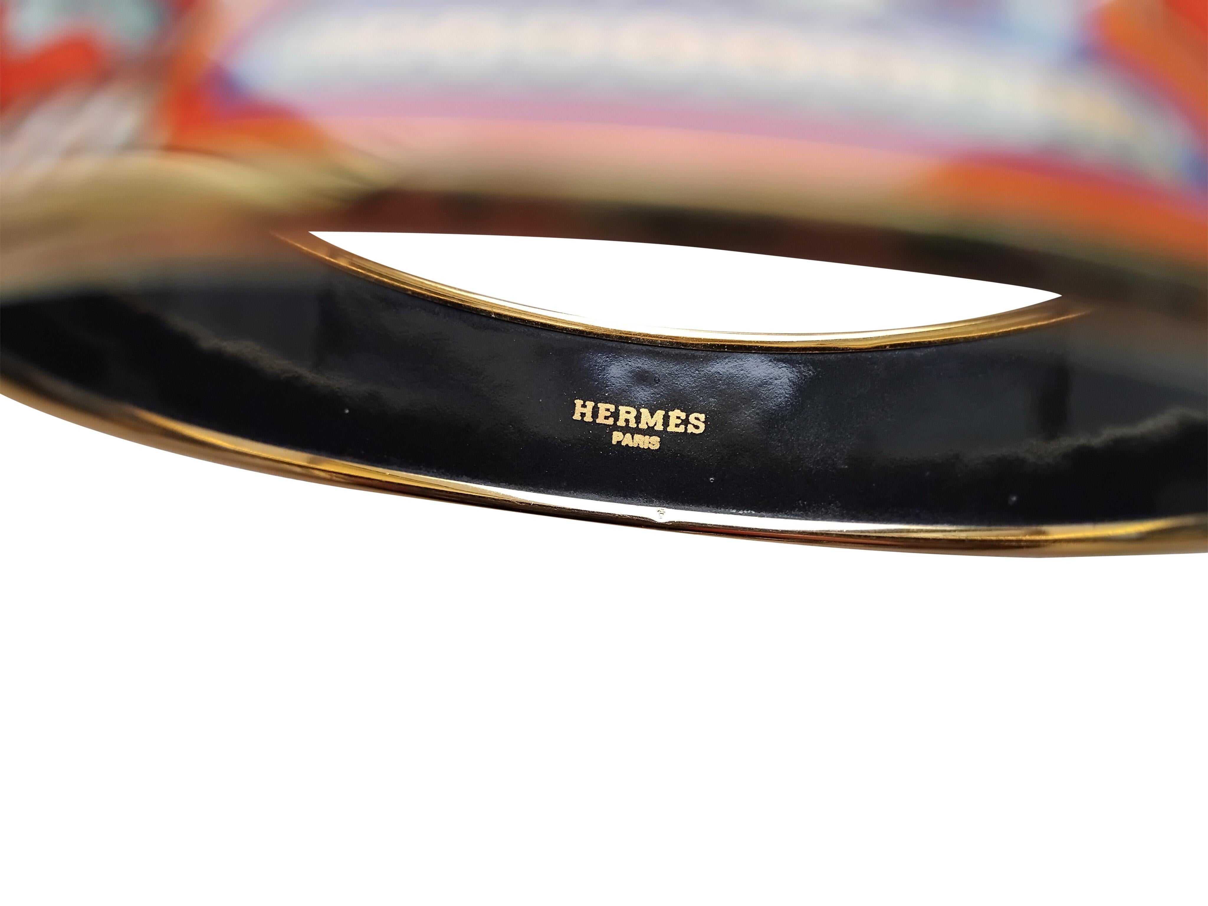 Hermès Jewels Matching Set Bracelet Earrings Greyhound Gold Plated Size 70 For Sale 1