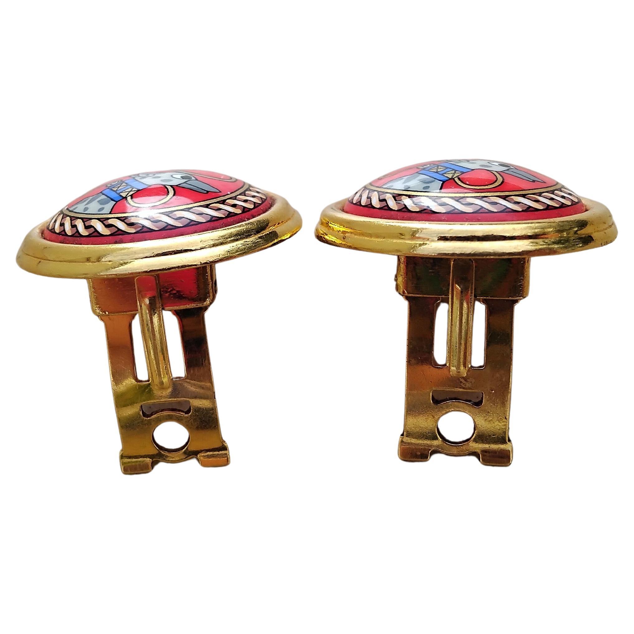 Hermès Jewell Ensemble de Bracelets Boucles d'oreilles Lévrier Or Taille 70 en vente 8