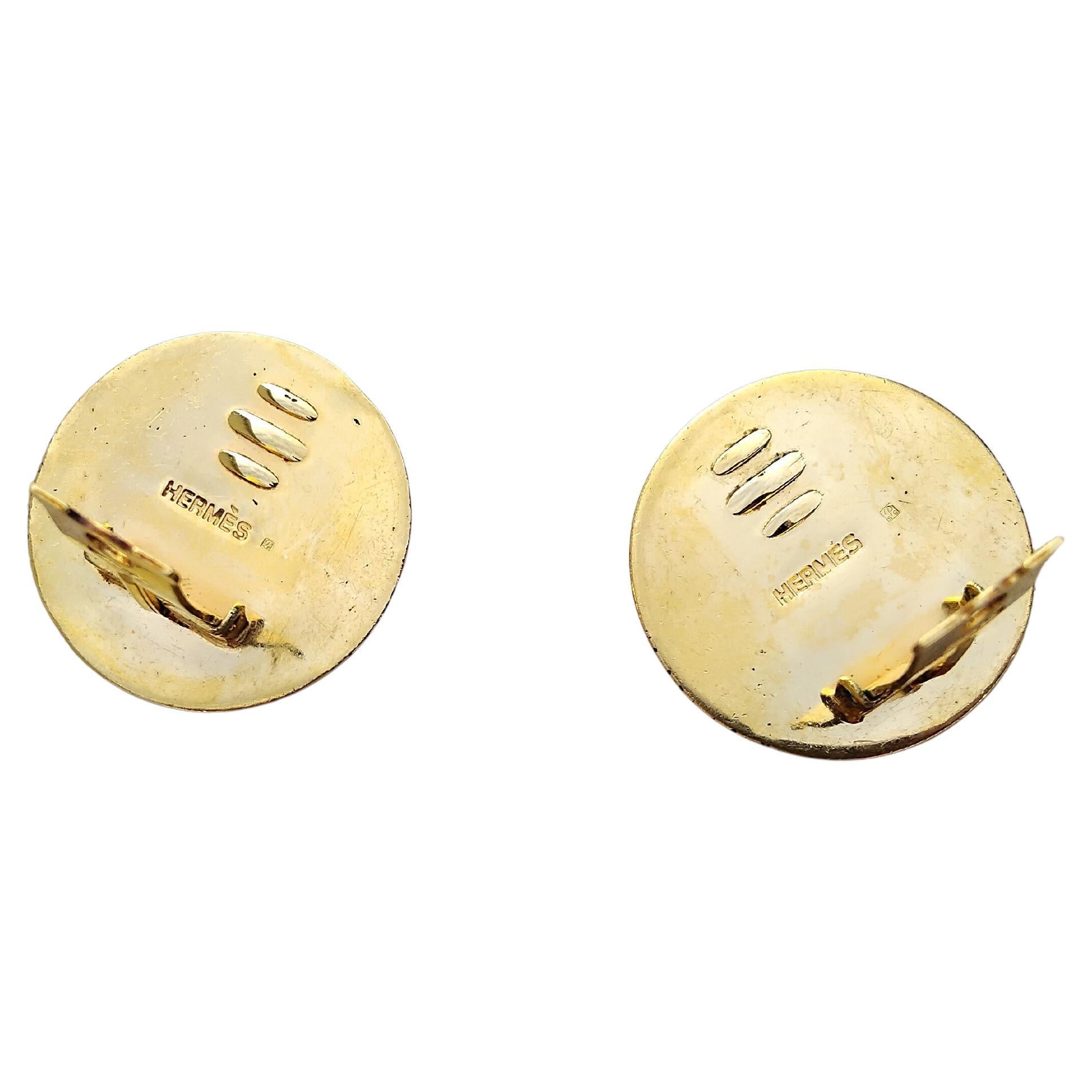 Hermès Jewell Ensemble de Bracelets Boucles d'oreilles Lévrier Or Taille 70 en vente 9