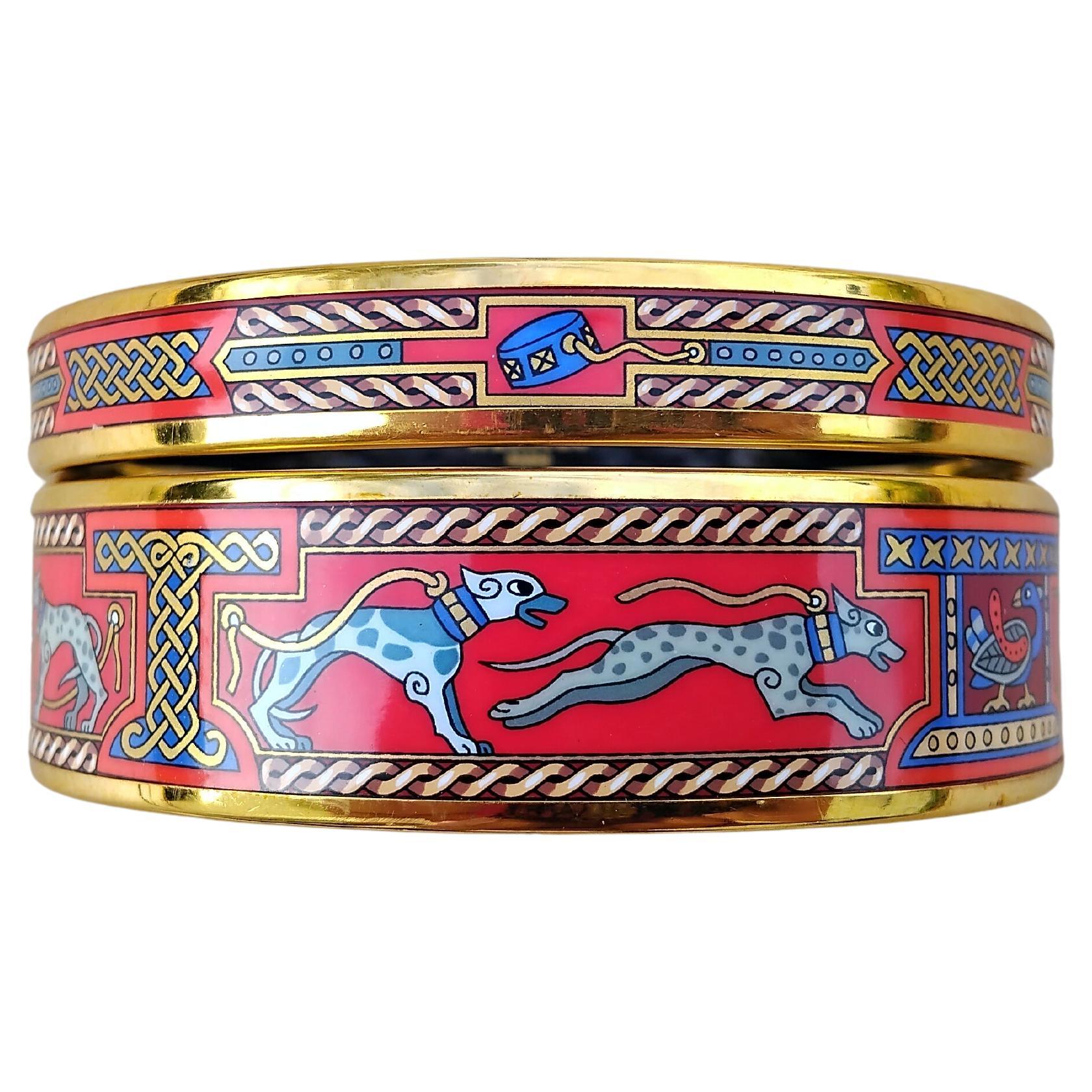 Hermès Jewell Ensemble de Bracelets Boucles d'oreilles Lévrier Or Taille 70 Bon état - En vente à Corcoué Sur Logne, Loire-Atlantique