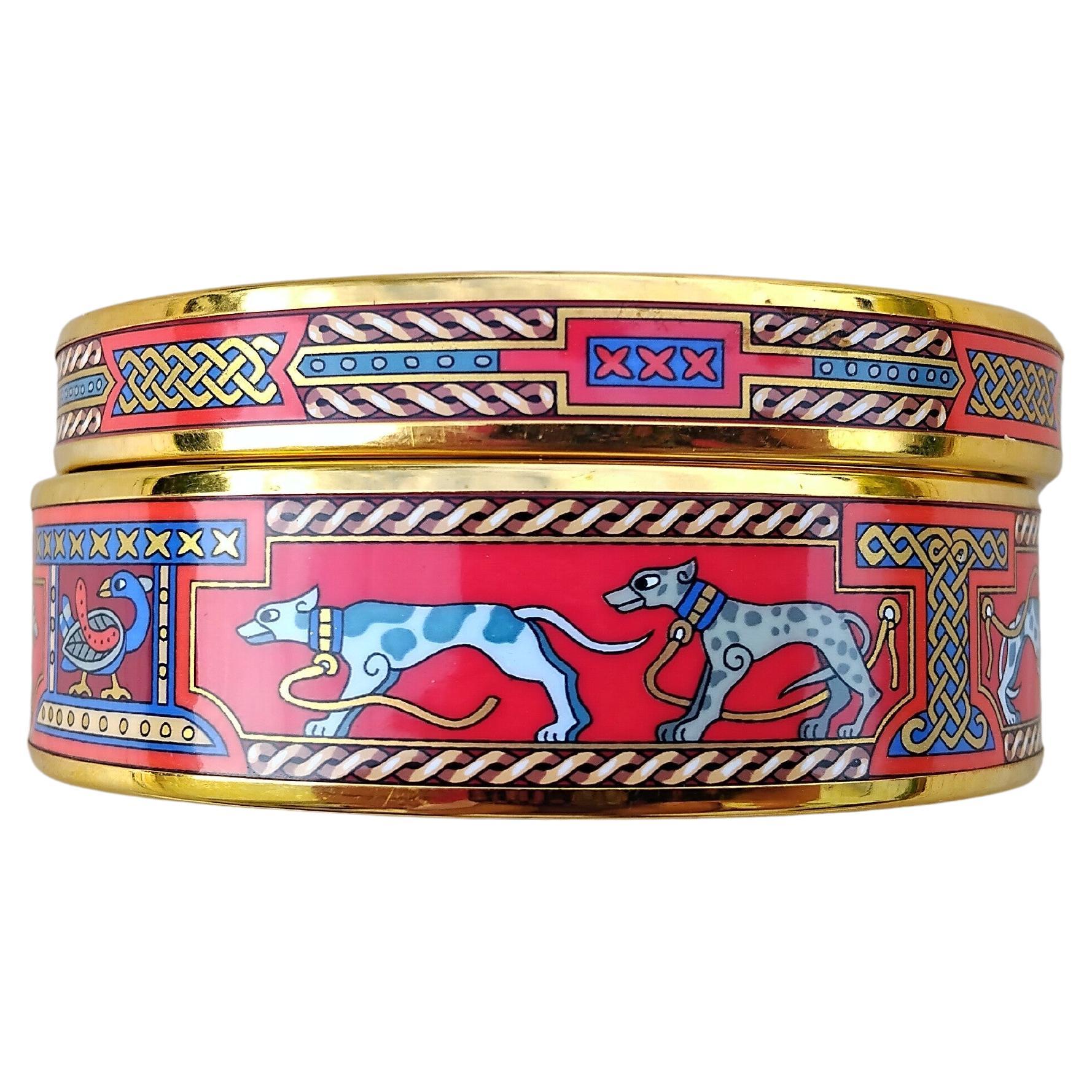 Hermès Jewell Ensemble de Bracelets Boucles d'oreilles Lévrier Or Taille 70 en vente 1