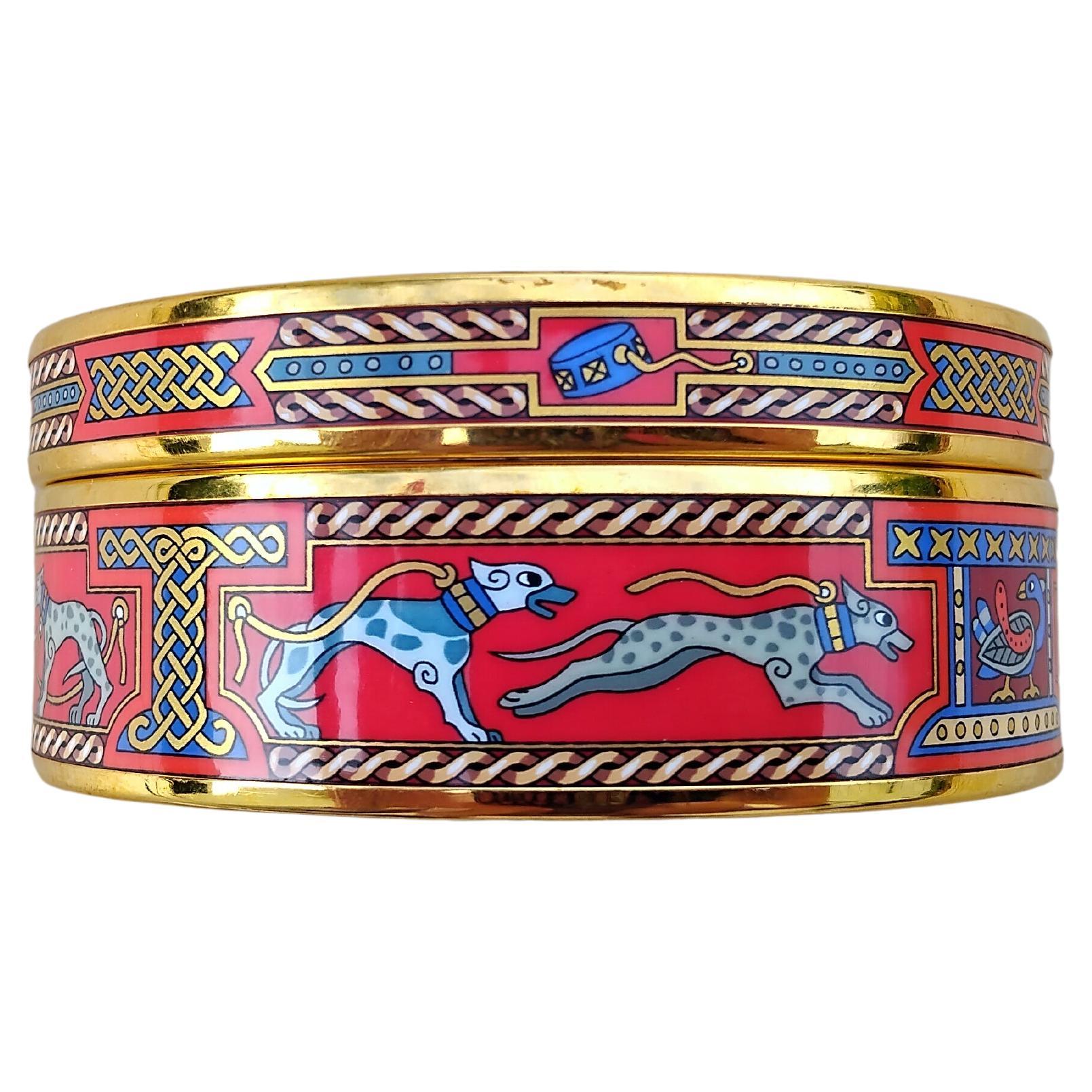 Hermès Jewell Ensemble de Bracelets Boucles d'oreilles Lévrier Or Taille 70 en vente 3