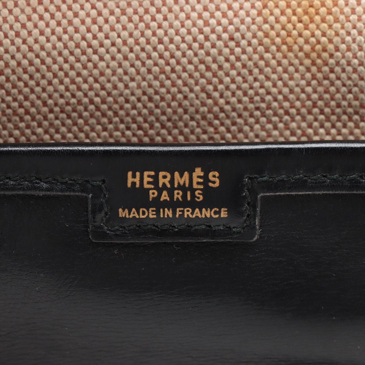 Hermès Jige Box Kalb PM Schwarz im Angebot 3