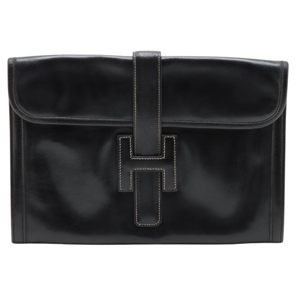 Hermès Jige Box Becerro PM Negro