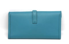 Hermes Jige Elan 29 Clutch Swift Aqua Leather