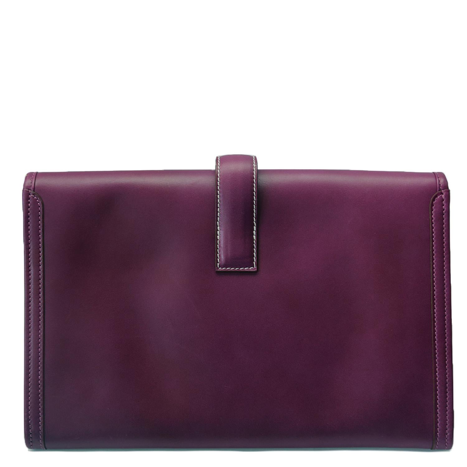 Nero Hermès Bandana personalizzata Jige Elan PM Viola in vendita