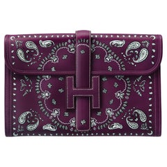 Hermès Customised Bandana Jige Elan PM Purple