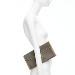 HERMES Jige Elan 29 Etan Ombre Swift scaled leather H flap flat clutch bag