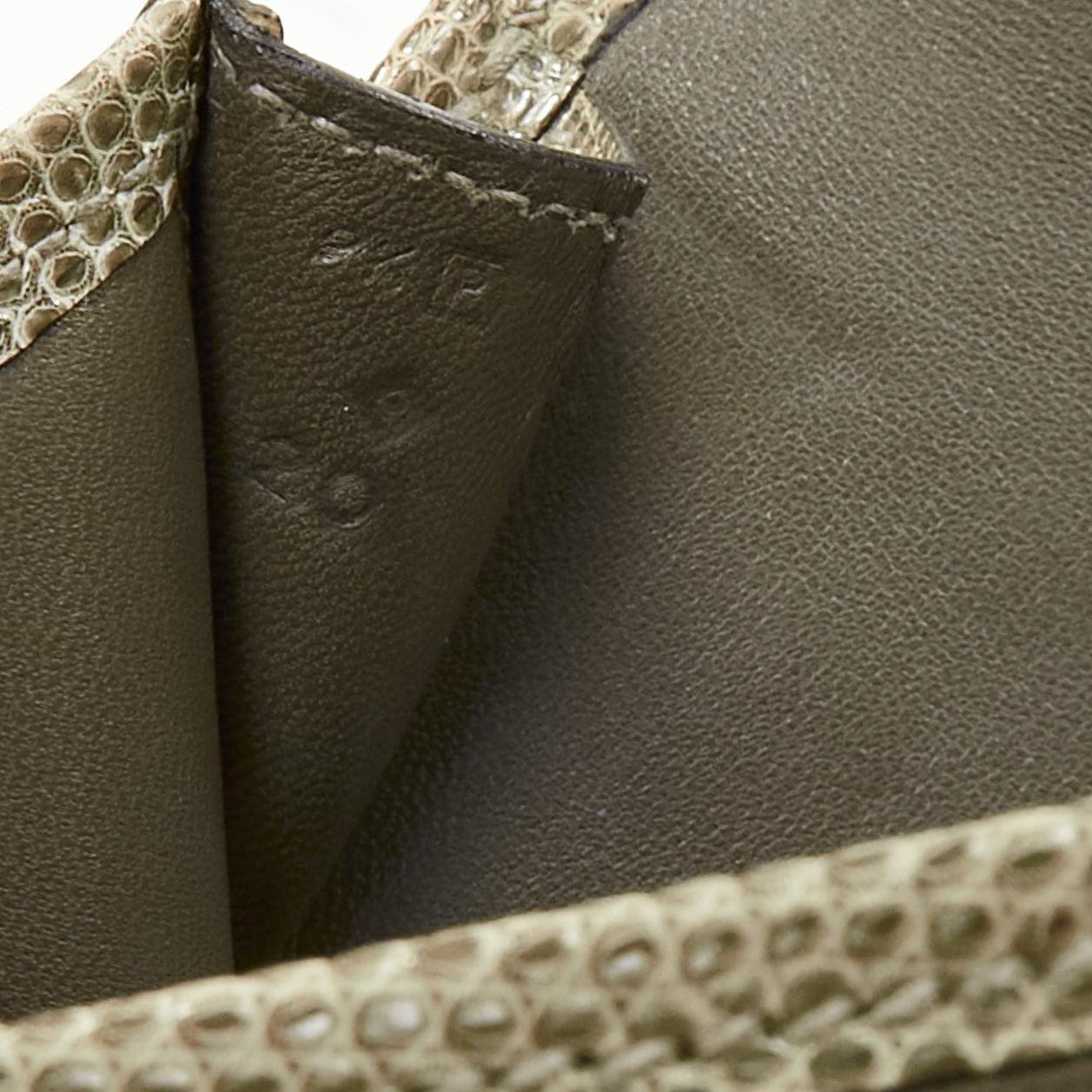 HERMES Jige Elan 29 Etan Ombre Swift scaled leather H flap flat clutch bag 5