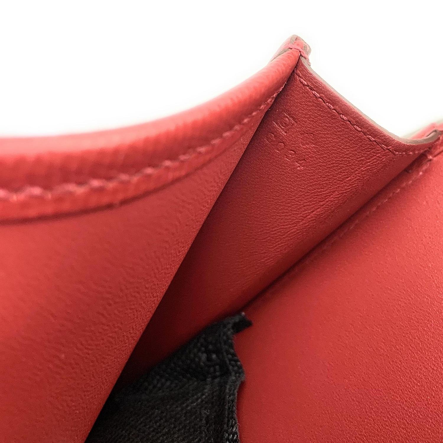 Hermès Jige Elan 29 Red Epsom Leather Clutch 3