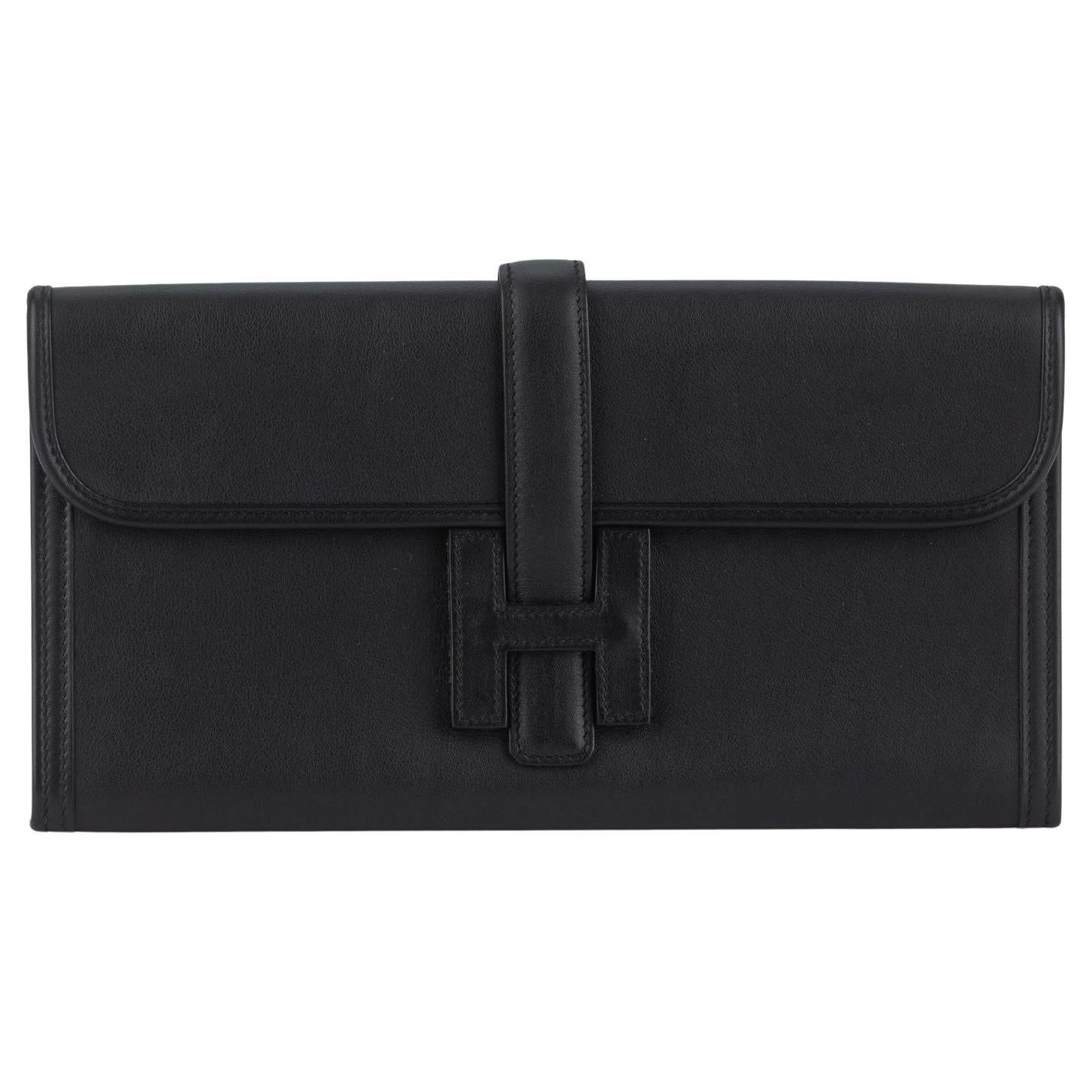 Hermès Jige Elan Noir Swift
