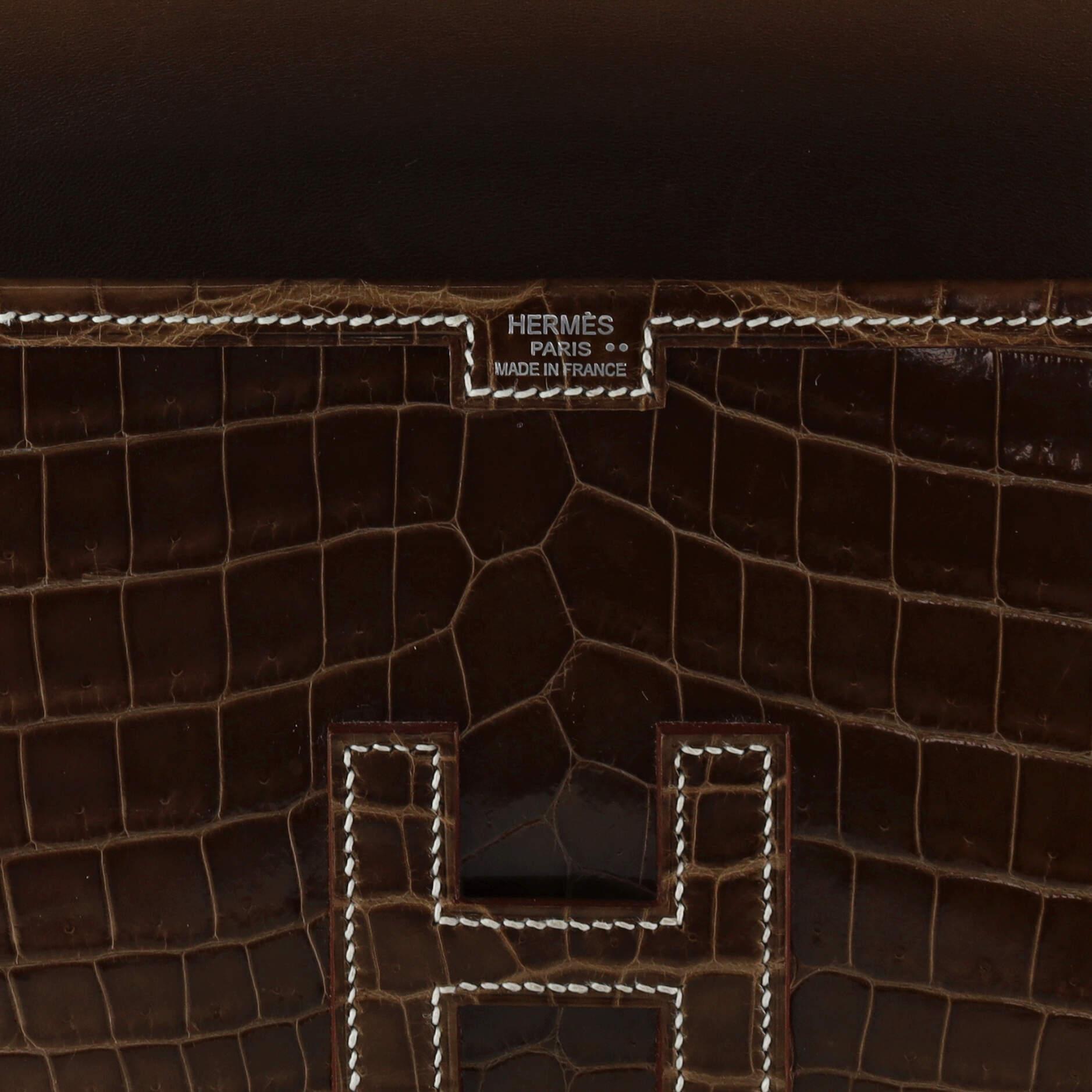 Hermes Jige Elan Clutch Crocodile 29 3