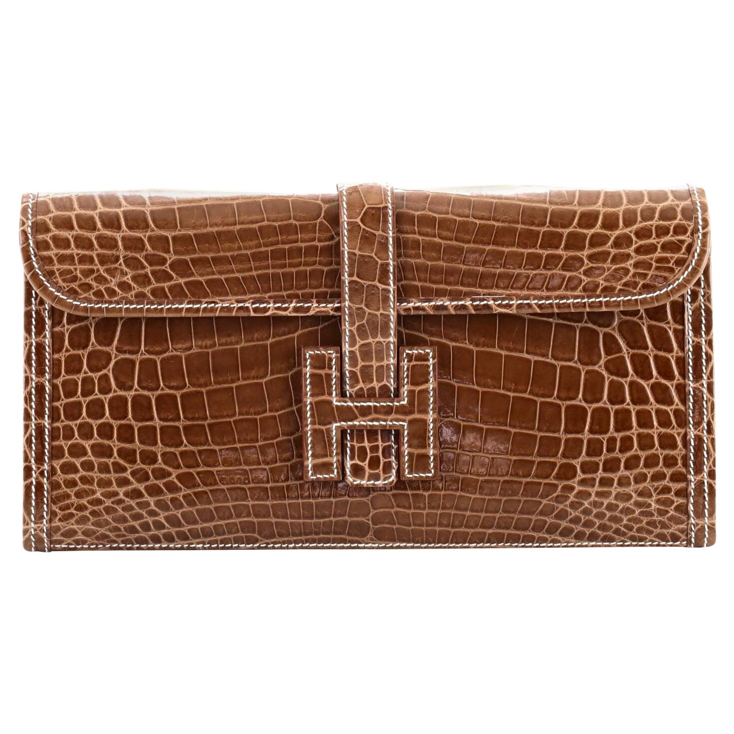 Hermes Jige Elan Clutch Crocodile 29