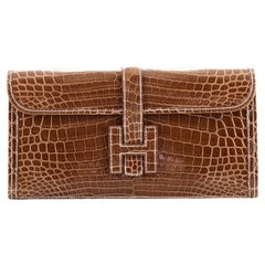 Hermes Jige Elan Clutch Krokodil 29