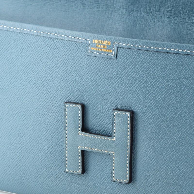 Hermes Jige Elan Clutch Epsom 29 In Good Condition In NY, NY