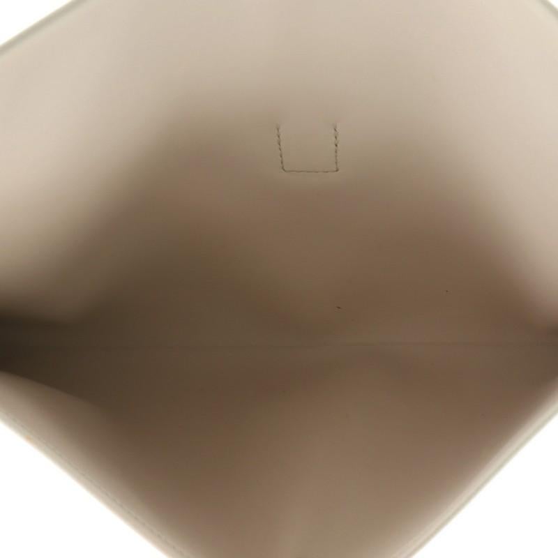 Beige Hermes Jige Elan Clutch Evercolor 29