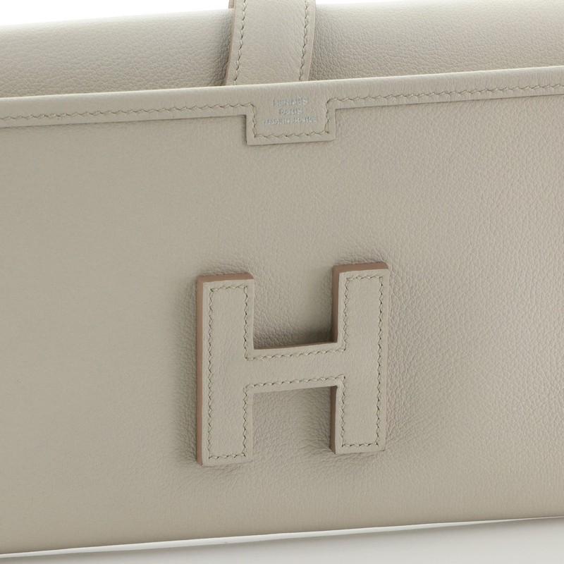 Hermes Jige Elan Clutch Evercolor 29 In Good Condition In NY, NY