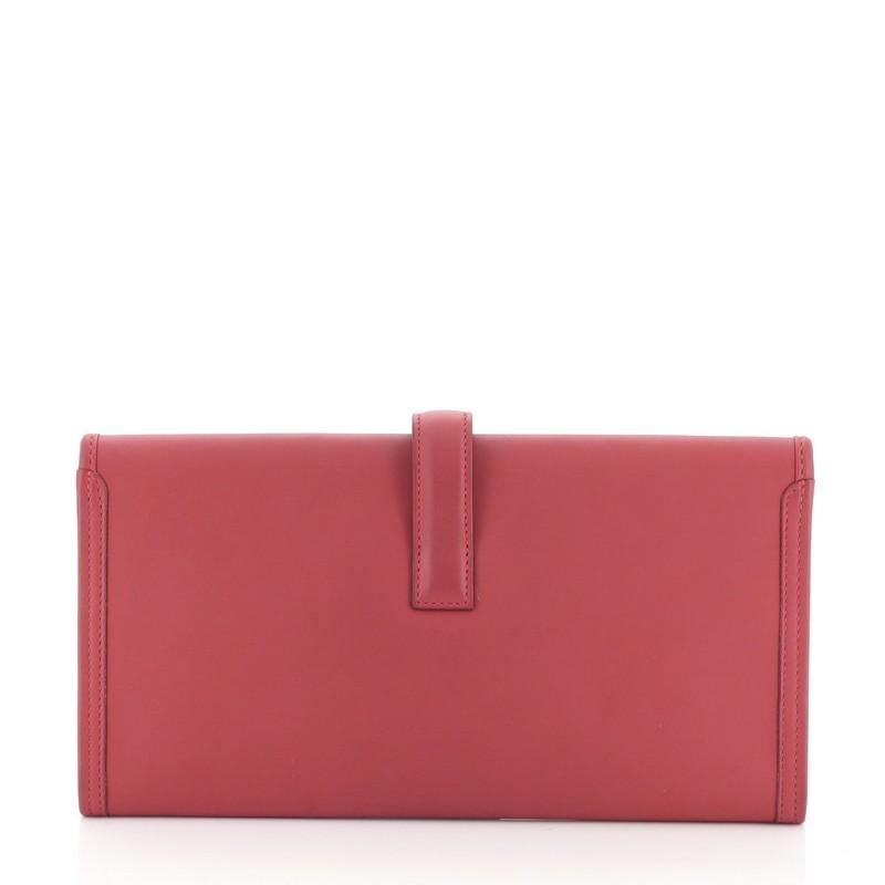 Pink Hermes Jige Elan Clutch Swift 29