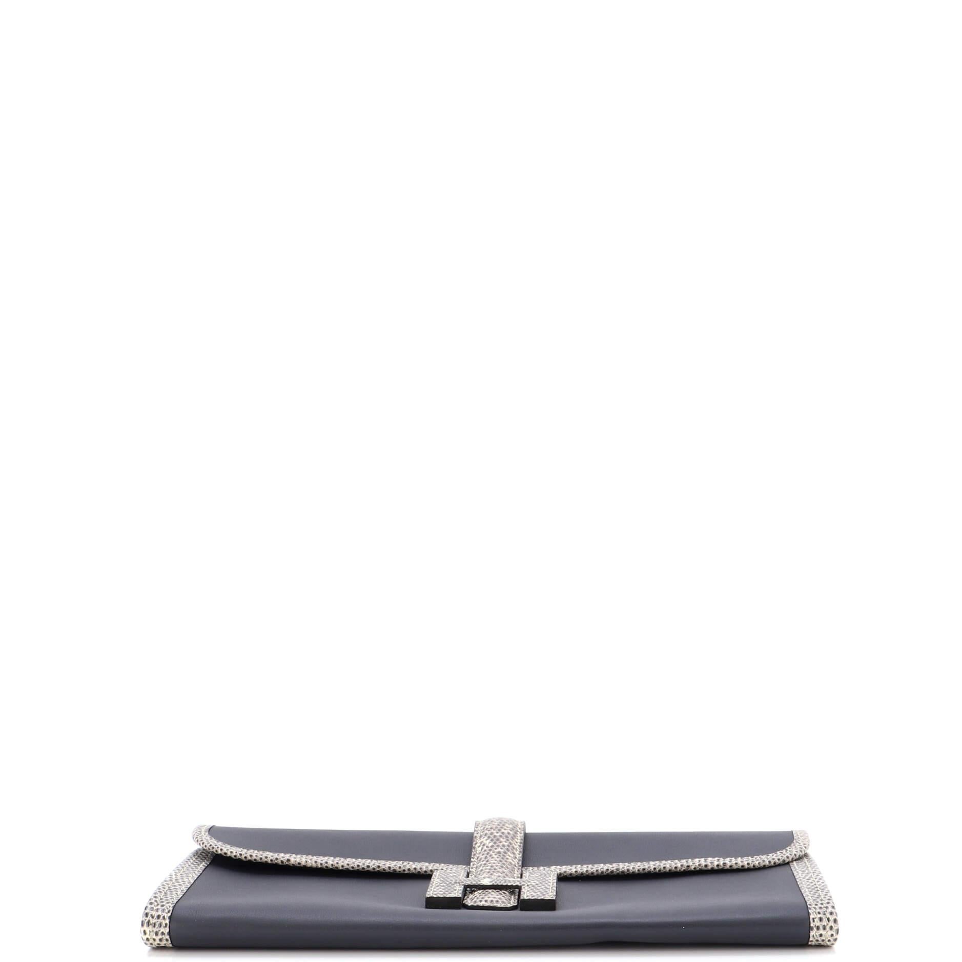 Hermes Jige Elan Clutch Swift with Lizard 29 1