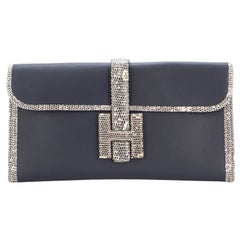 Hermes Jige Elan Clutch Swift with Lizard 29