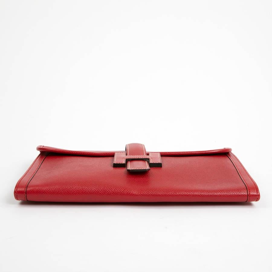 hermes red clutch