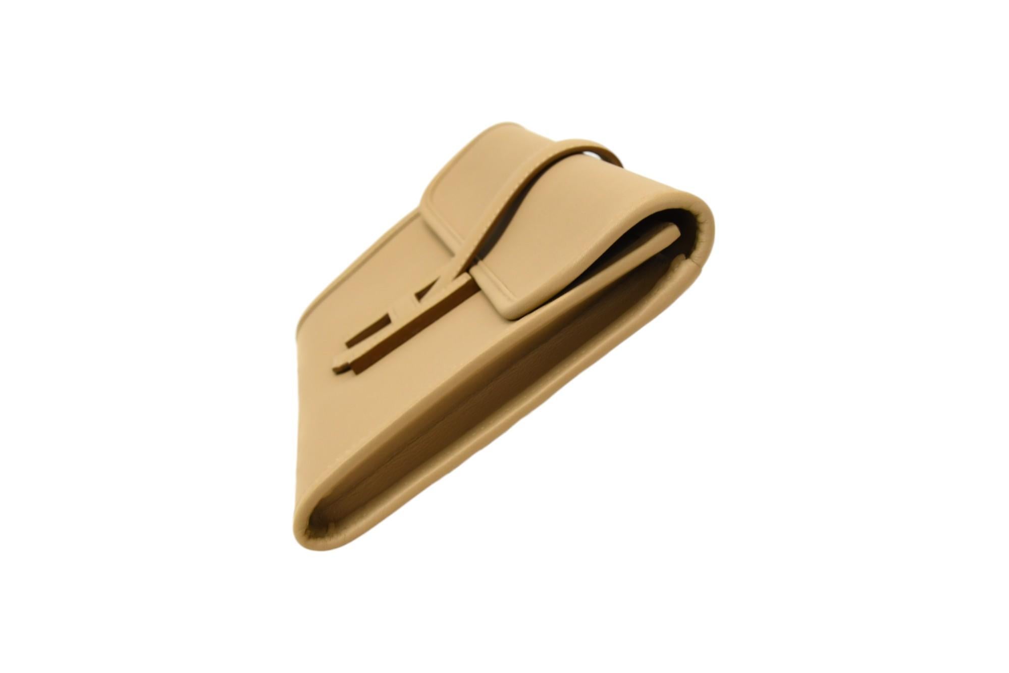 Hermès Jige PM Tabac Leder mit H-Verschluss im Angebot 2