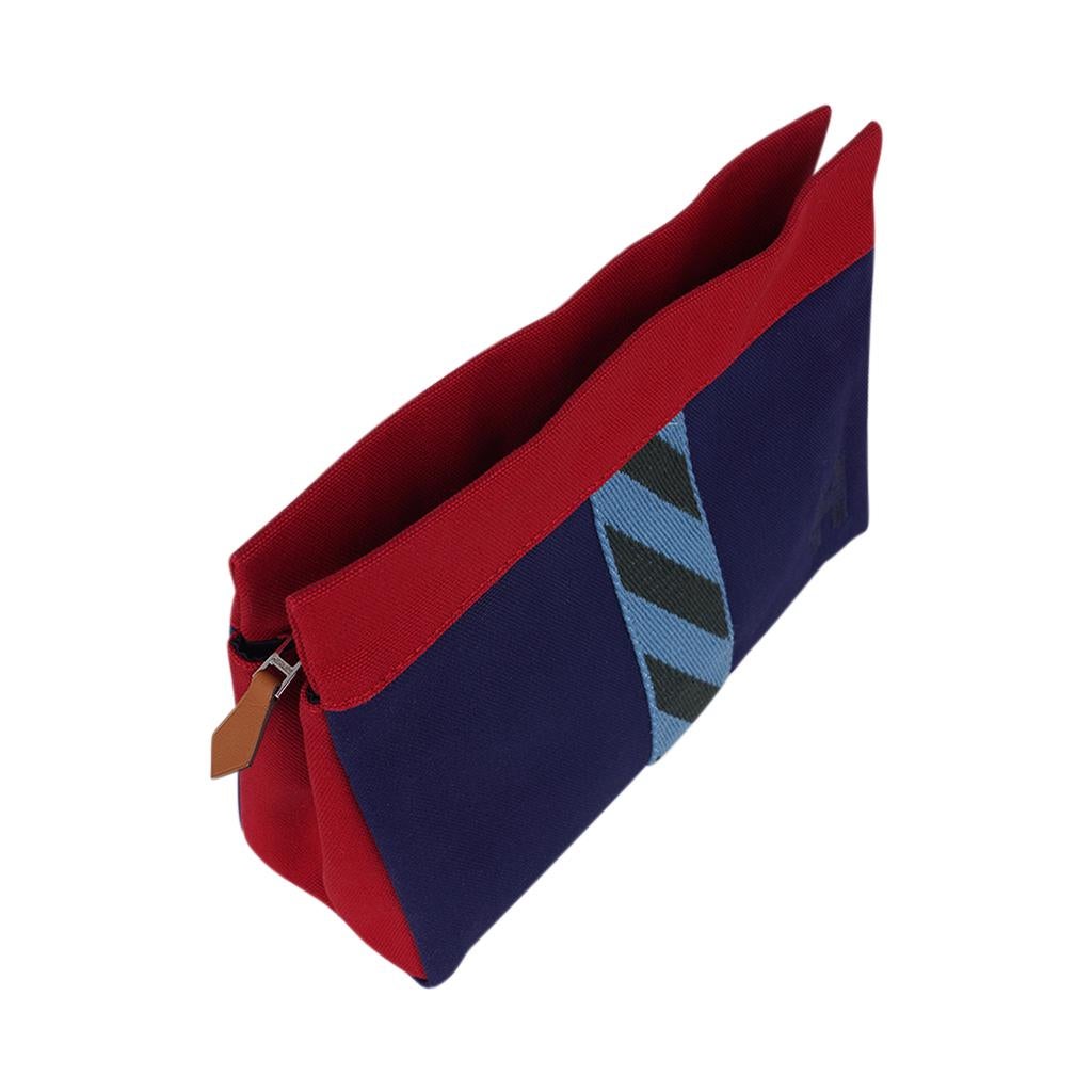 Hermes Jimetou Jumping Case Navy / Red Small Model For Sale 4
