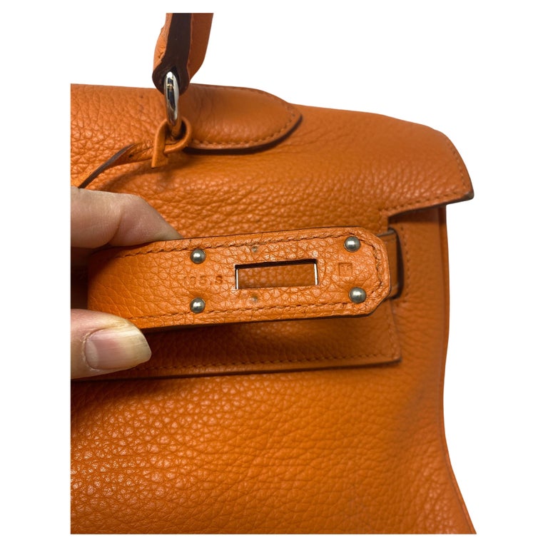 Hermes JPG Orange Shoulder Bag For Sale at 1stDibs