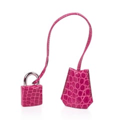 Hermes JPG Shoulder Birkin 42 Bag Fuchsia Porosus Crocodile Bag Limited Edition