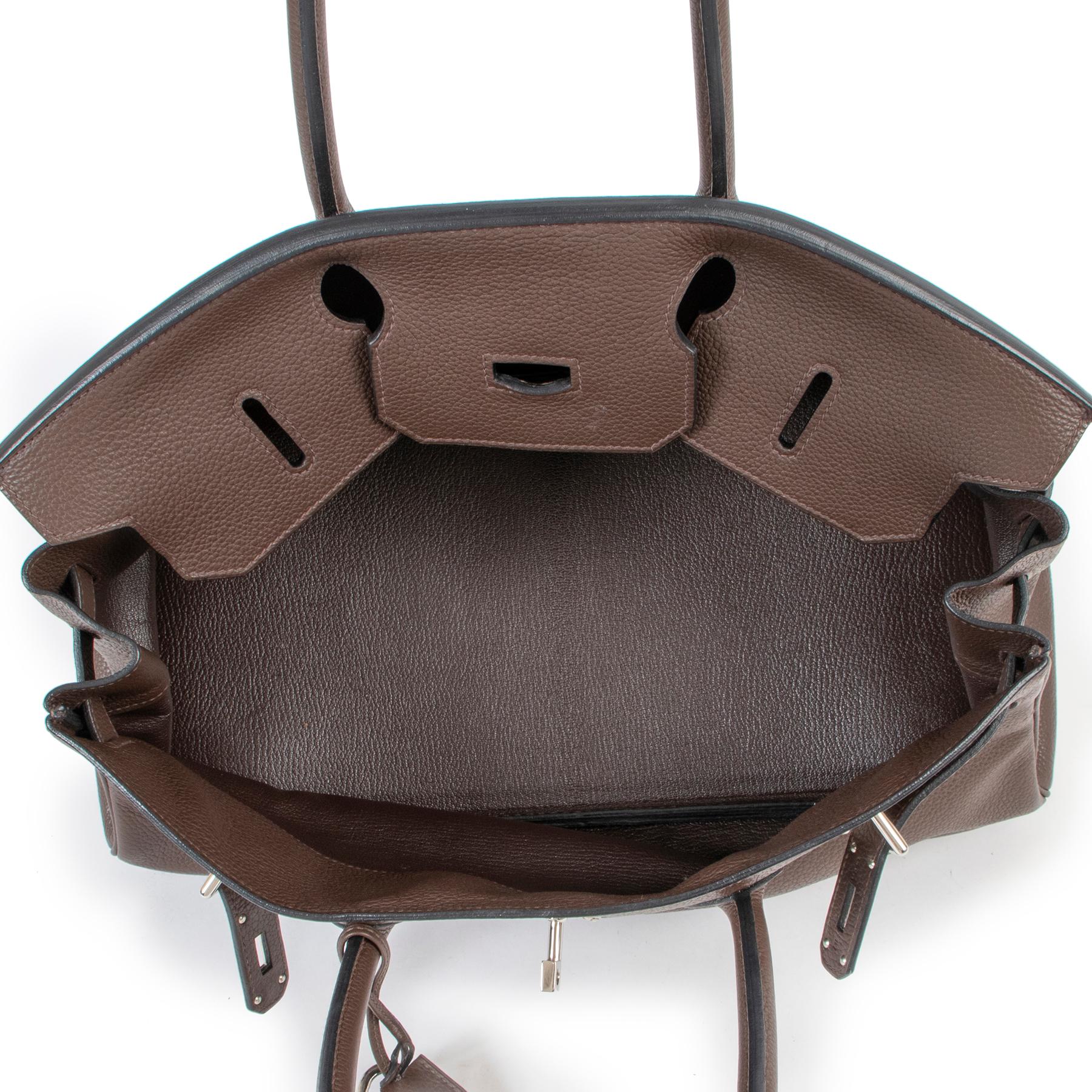 Hermès JPG Spalla Birkin 42 Chocolat Togo PHW In condizioni ottime a Antwerp, BE