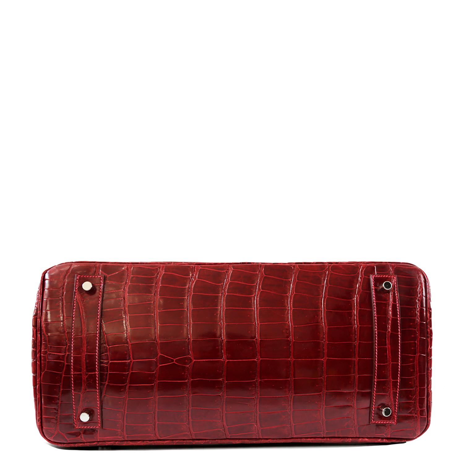 Women's or Men's Hermès JPG Shoulder Birkin 42 Red PHW For Sale