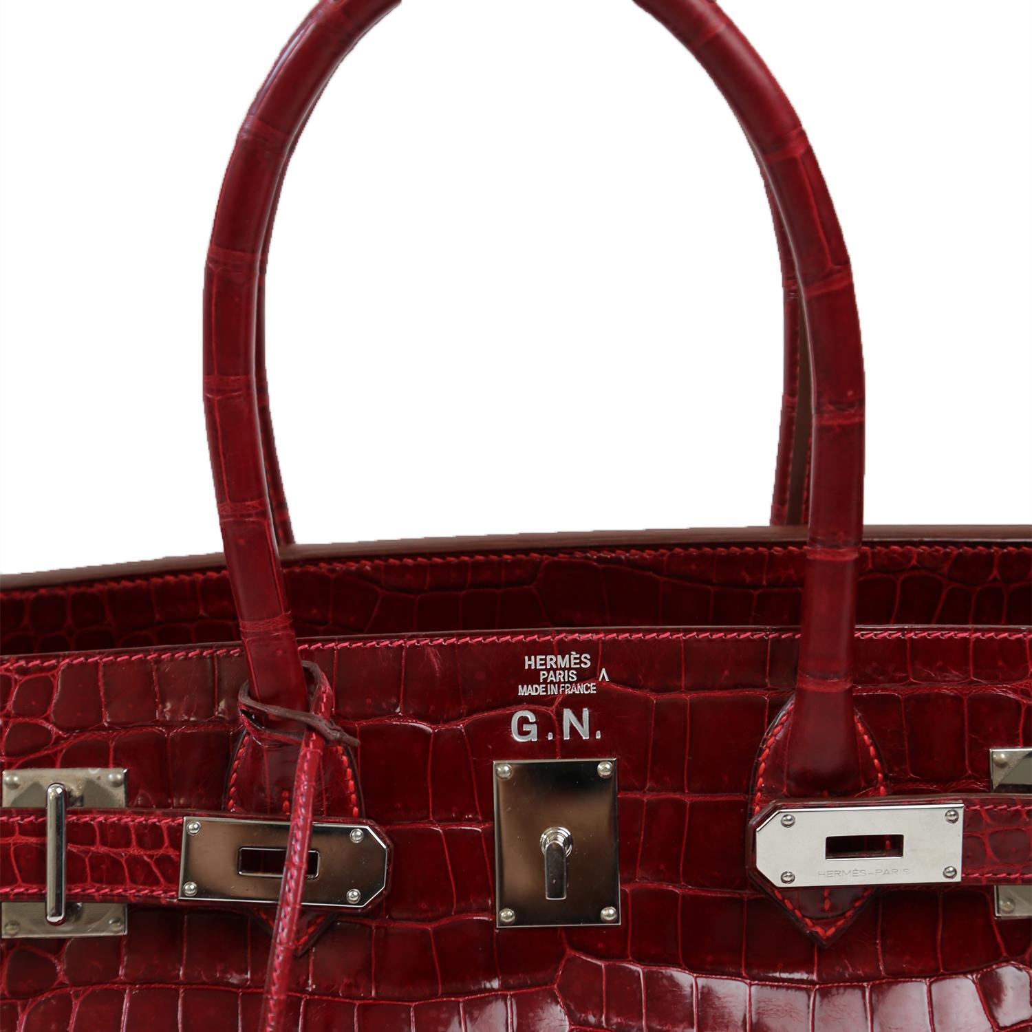 Hermès JPG Shoulder Birkin 42 Red PHW For Sale 1