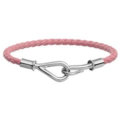 Bracelet Jumbo en cuir de veau rose Sakura Swift Hermès Taille T2 15,5 cm