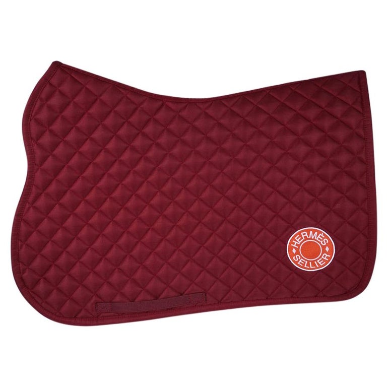 Hermes Jump General Purpose Saddle Pad Rouge H New For Sale at 1stDibs