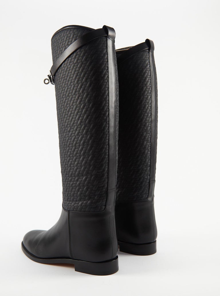 HERMÈS JUMPING BOOTS Size 38.5 For Sale at 1stDibs