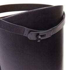 HERMES Jumping So Black calfskin leather matte hardware tall riding boots EU38