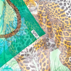 Hermes Jungle Love - Pareo - 100% Coton - Green - New - Rare Collector!