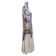 Hermès Jungle Love Rainbow Long Dress Cheetahs Print S / M