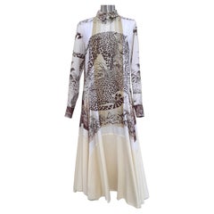 Hermès Jungle Love Rainbow Long Dress Cheetahs Print S / M