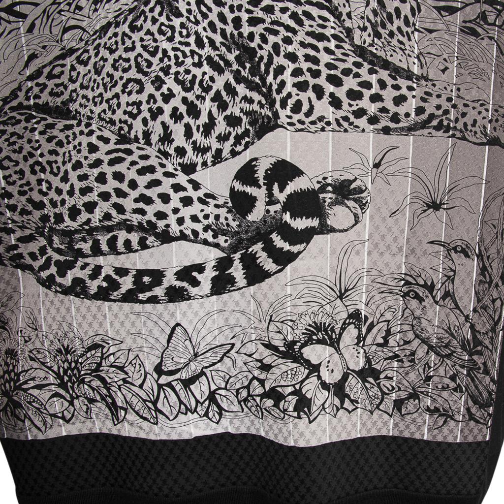 Hermes Jungle Love Rainbow Long Twillaine Cardigan Noir 42 / 8 In New Condition In Miami, FL