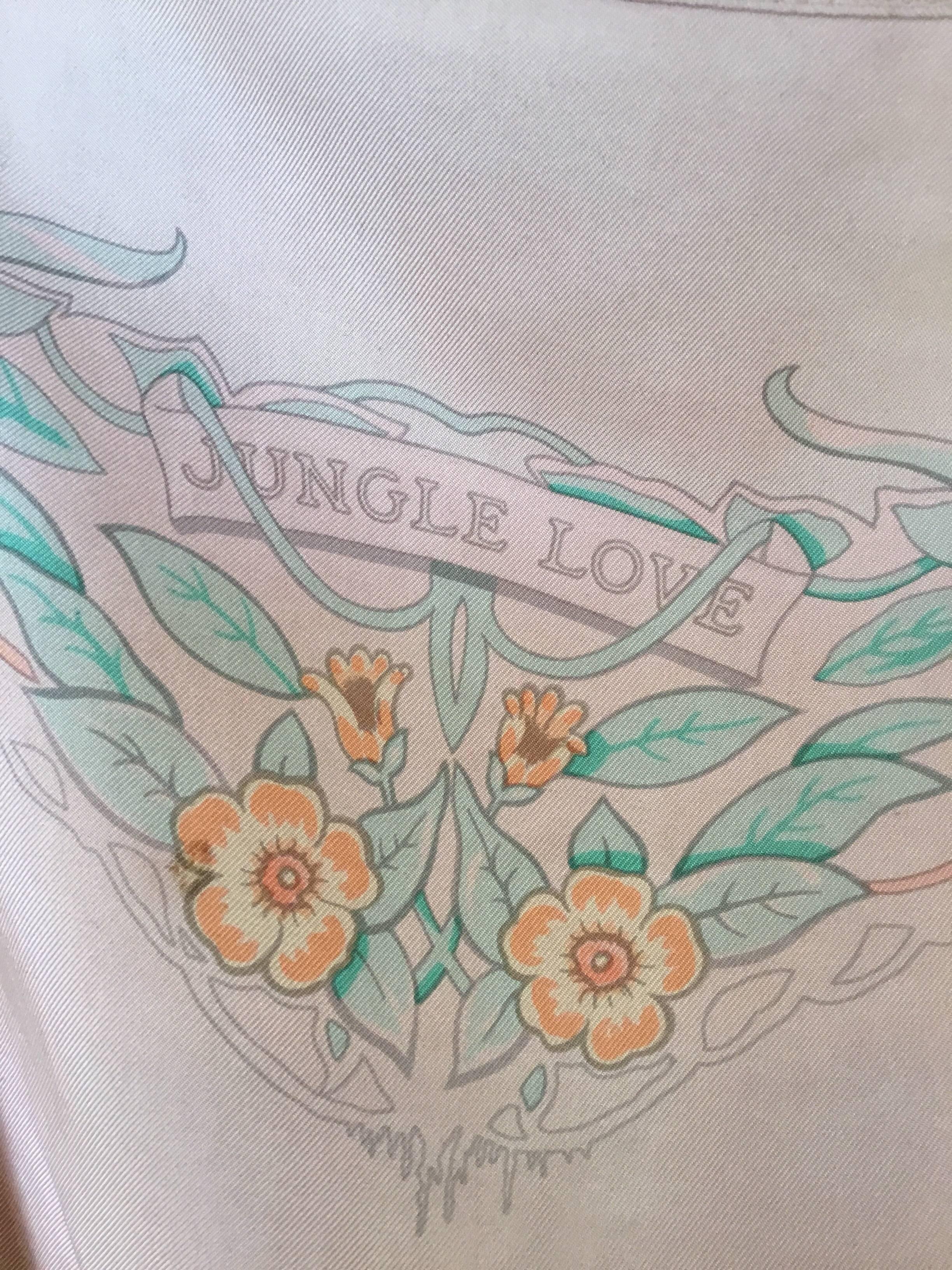 Hermes Jungle Love Silk Print Tunic Blouse 1
