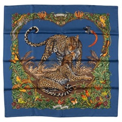Pañuelo de Seda Hermès "Amor de Selva" Dallet
