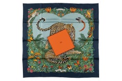 Hermès “Jungle Love" Silk Scarf